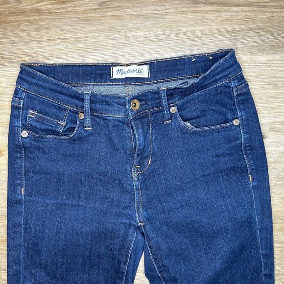 MADEWELL SKINNY JEANS WOMENS 25X32 BLUE - Picture 2 of 9